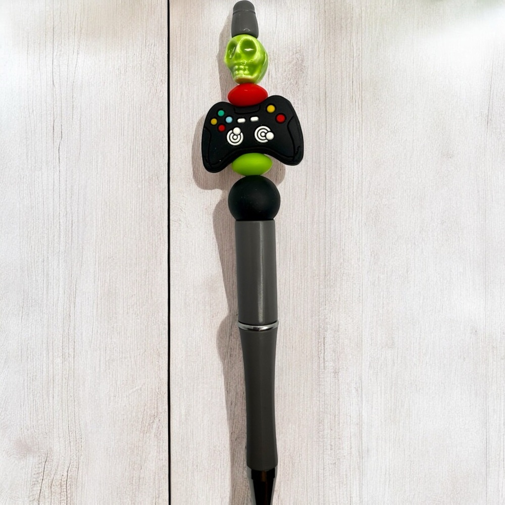 Colorful Gaming Controller  Beaded Pens for Kids• 2 Extra Ink Refills Included - Picture 2 of 4